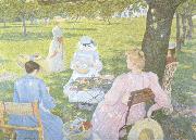 Theo Van Rysselberghe Family in an Orchard (nn02) china oil painting reproduction